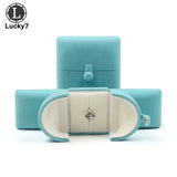 Light Double Open Jewelry Box Wedding Ring Surprise Organizer