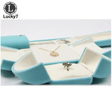 Light Double Open Jewelry Box Wedding Ring Surprise Organizer