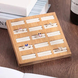 15 Slot Wooden Ring Organizer Jewelry Display Holder