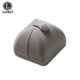 Velvet Ring Box High-Grade Flannel Double Open Jewelry Box