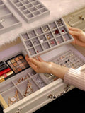 High Velvet Jewelry Drawer Smart Storage Tray