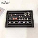 Velvet Jewelry Trays Box Earring Rings Storage Box