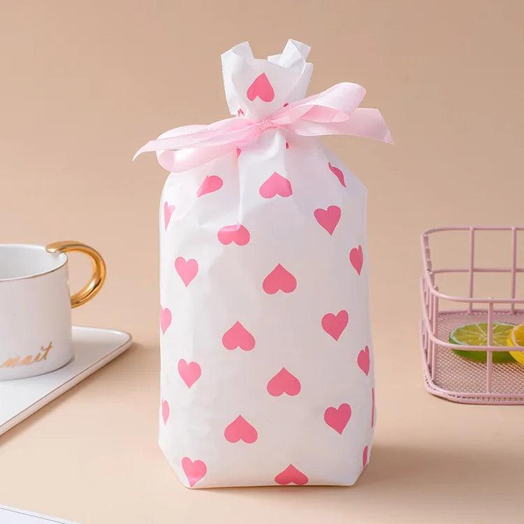 50 Pack Small Gift Packaging Bag Christmas Year Plastic