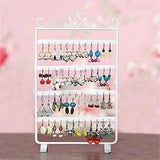 48 Holes Earrings Organizer Metal Display Stand