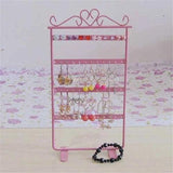 48 Holes Earrings Organizer Metal Display Stand