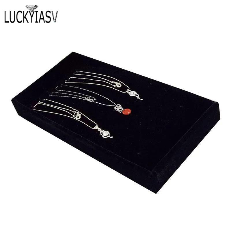 Necklace Display Tray Pendant Chain Storage Box 11*22cm