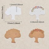 100pcs Tree Earring Display Cards 55x57 mm