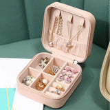 PU Jewelry Organizer Display Travel Jewelry Case Box Storage