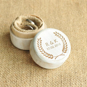 Personalized Wedding Ring Box Wooden Ring Box