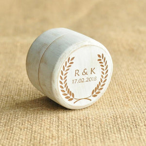 Personalized Wedding Ring Box Wooden Ring Box