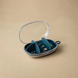 Travel Jewelry Box with 3 Grid Layer Storage Organizer
