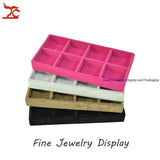Velvet Jewelry Display Tray Earring Ring Organizer 11*22CM