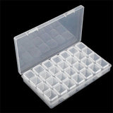 28 Grid Stud Earrings Accessories Box Desktop Storage Plastic Boxes