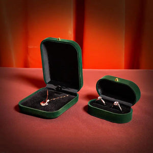 Velvet Heart Ring Box Jewelry Display Case Holder Wedding Gift Boxes