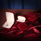 Velvet Heart Ring Box Jewelry Display Case Holder Wedding Gift Boxes