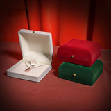 Velvet Heart Ring Box Jewelry Display Case Holder Wedding Gift Boxes