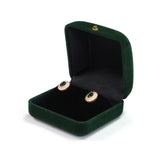Velvet Heart Ring Box Jewelry Display Case Holder Wedding Gift Boxes
