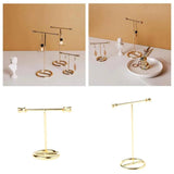 Metal Jewelry Display Stand Necklace Earrings Ring Holder