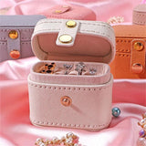 Mini Girls Jewelry Box Earrings Ring Storage Tinny Organizer