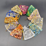 100pcs Rose Drawstring Bag Organza Gift Pouches Wedding Packaging Bag