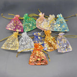100pcs Rose Drawstring Bag Organza Gift Pouches Wedding Packaging Bag