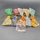 100pcs Rose Drawstring Bag Organza Gift Pouches Wedding Packaging Bag