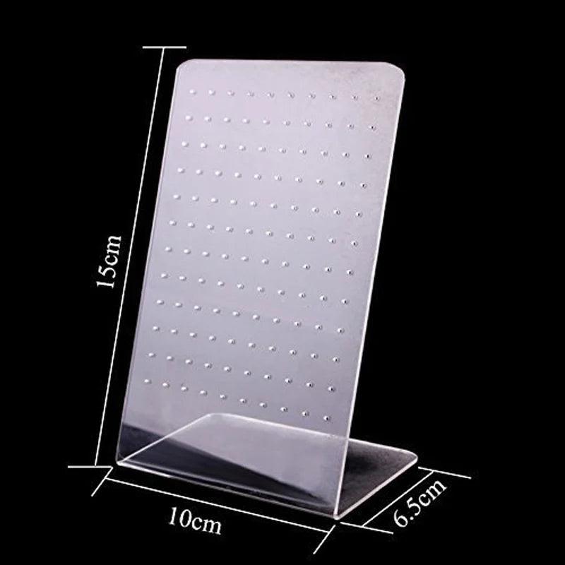 Acrylic 120 Holes Jewelry Display Stand Earrings Storage Rack