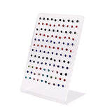 Acrylic 120 Holes Jewelry Display Stand Earrings Storage Rack