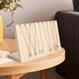 Wooden L Shape Necklace Jewelry Stand Display