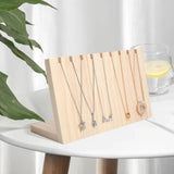 Wooden L Shape Necklace Jewelry Stand Display