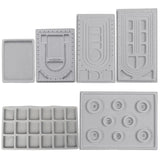 Flocked Bead Board Bracelet Beading Jewelry Organiser Tray