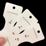 100pcs Cherry Paper Header Card for Jewelry Accessories Packaging