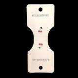 100pcs Cherry Paper Header Card for Jewelry Accessories Packaging