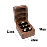 Wooden Jewelry Organizer Box with Velvet Lining