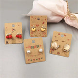 100Pcs 5*4cm Jewelry Display Earring Cards Gift Tag