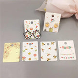 100Pcs 5*4cm Jewelry Display Earring Cards Gift Tag