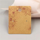 100Pcs 5*4cm Jewelry Display Earring Cards Gift Tag