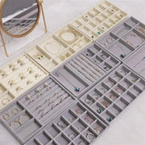 Portable Velvet Jewelry Ring Display Organizer Box
