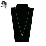 Folding Necklace Display Plate Pendant Rack Jewelry Stand Holder