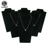 Folding Necklace Display Plate Pendant Rack Jewelry Stand Holder