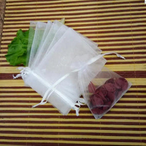 100pcs 9x12cm Organza Gift Bags Drawstring Wedding/Birthday/Christmas