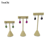 Linen Earring Jewelry Display Rack Stud Organizer