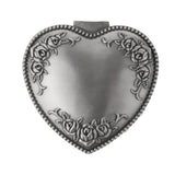 Vintage Flower Carved Jewelry Box Rings Holder Case