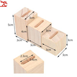 3 Pcs Wooden Ring Jewelry Display Stand Holder Organizer