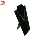 Foldable PU Necklace Rack Wooden Necklace Display Pendant Storage Organizer