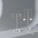 Clear Acrylic Earrings Display Holder T Shape Showcase