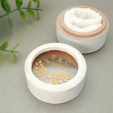 Personalised Wedding Ring Bearer Box Rustic Jewelry Holder