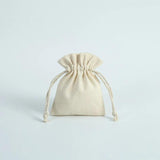 10Pcs Natural Cotton Jute Bags Gift Drawstring Pouches Jewelry Storage Bags