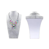Velvet Bust Jewelry Necklace Pendant Display Stand Holder