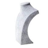 Velvet Bust Jewelry Necklace Pendant Display Stand Holder